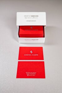 Boîte rigide personnalisée pour cartes de visite – Monaco