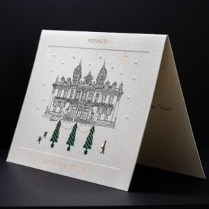 Carte de vœux imprimée sur mesure à Monaco