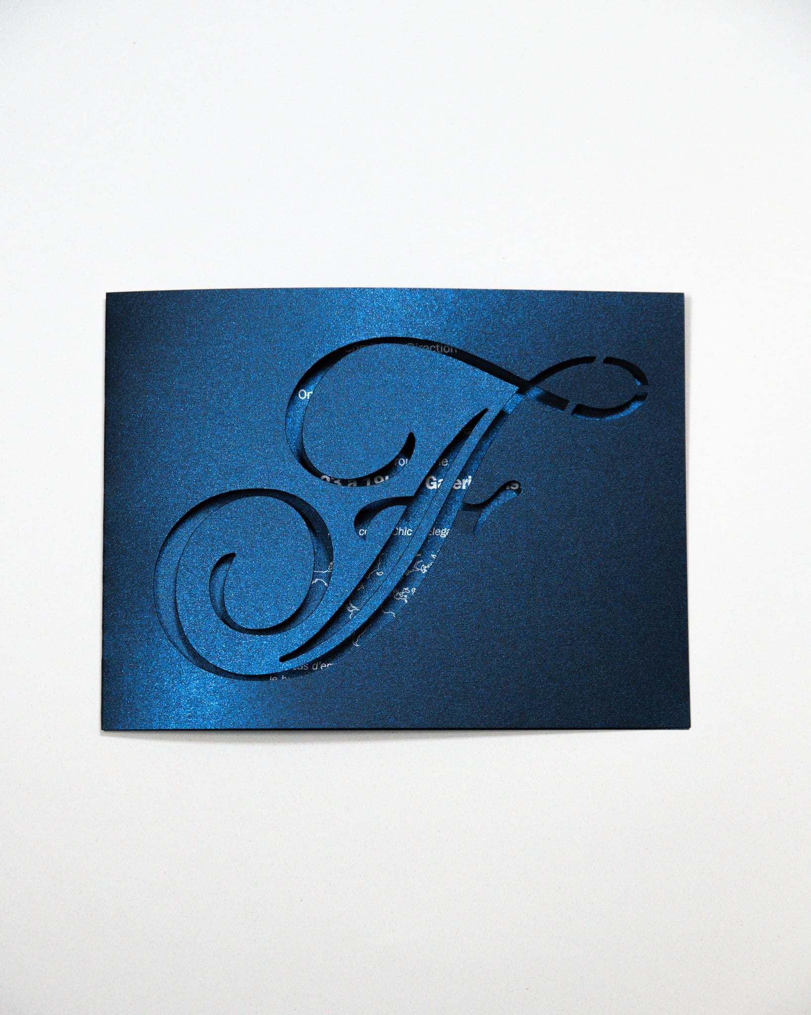 Invitation haut de gamme avec dorure à chaud – Monaco