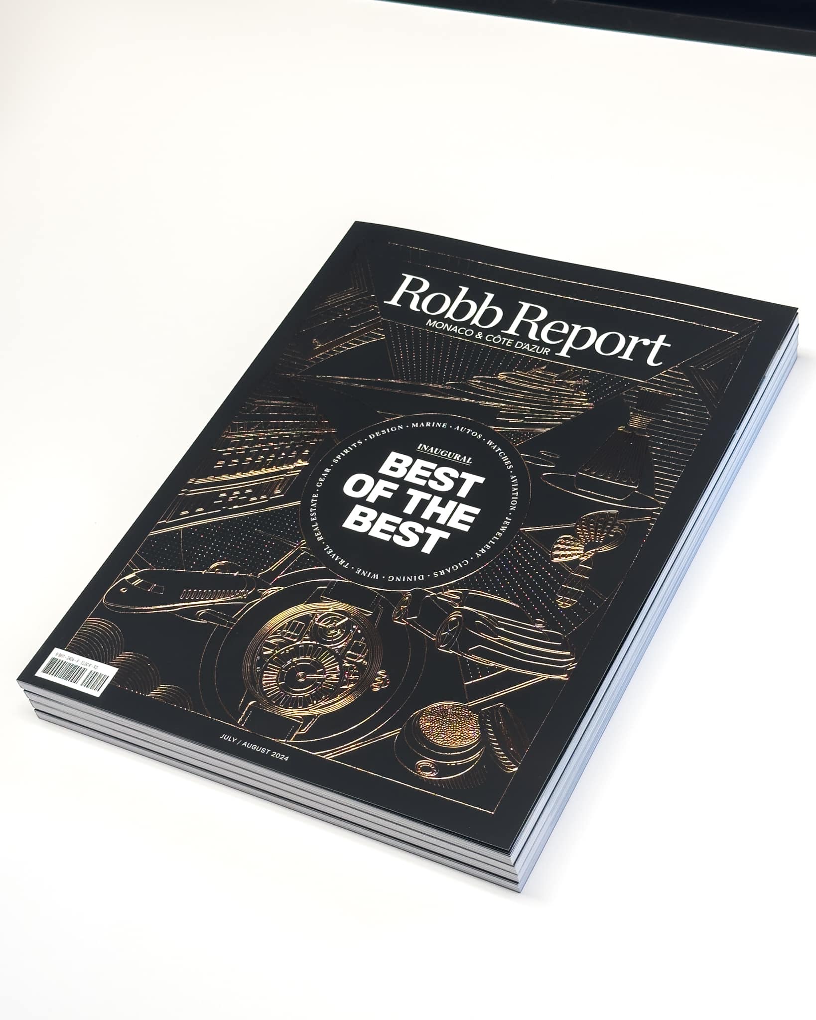 Magazine imprimé à Monaco avec finition professionnelle